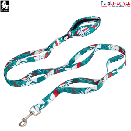 Truelove Multi Handle Floral Leash – Camouflage Blue – Premium Control Dog Leash