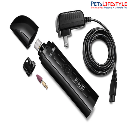 Andis Cord / Cordless Nail Grinder for Dogs & Cats – Rechargeable Pet Nail Groomer