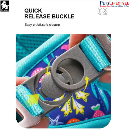 Truelove Easy Fit Quick-Release Pet Harness with Dual D-Rings