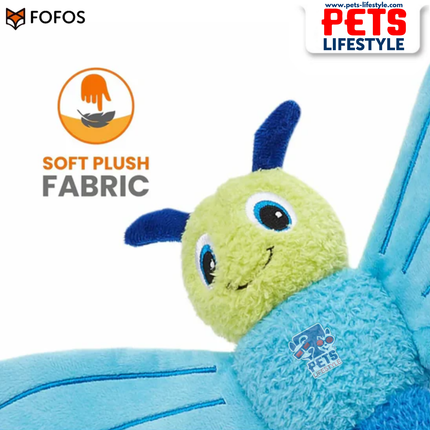 FOFOS Jumbo Butterfly (Blue & Pink)D og Toy Soft Plush Jumbo Dog Toy for Dogs