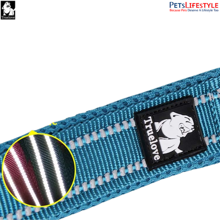 Truelove Mesh Padded Dog Leash (Neon Yellow) Reflective Classic Series
