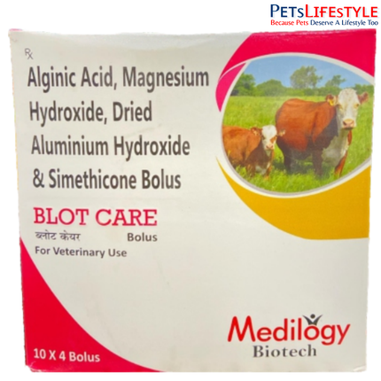 BLOT-CARE Vet Bolus – Alginic Acid, Magnesium Hydroxide, Dried Aluminium Hydroxide & Simethicone Bolus | Gastrointestinal Support for Livestock