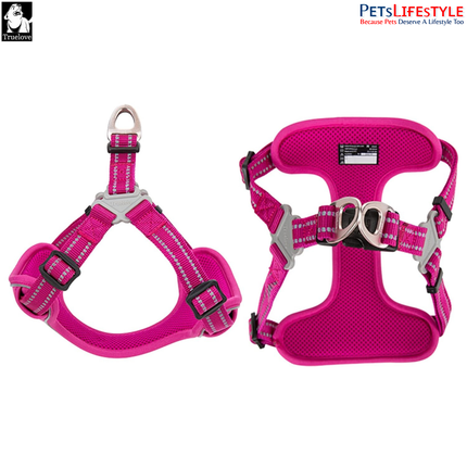 Truelove Lightweight Oxford Dog Harness – 3M Reflective Step-In Chest Harness