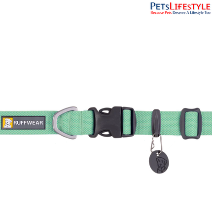 Ruffwear Hi & Light™ Dog Collar  Sage Green | Ultra-Light Reflective Everyday Dog Collar