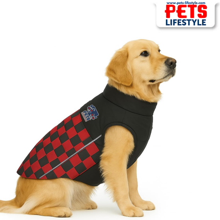PᴇᴛsLɪғᴇsᴛʏʟᴇ Racing Jacket Dog Winter Coat (Red) – Windproof, Waterproof, Ultra Warm Fleece Lined Pet Jacket (Copy)