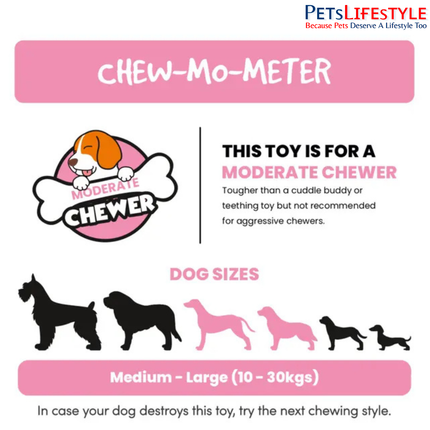FOFOS Chew Tuff Dog Toy Crocodile – Durable-Style Chew Toy for Dogs