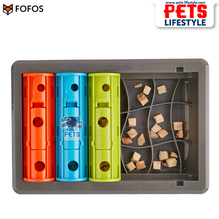 FOFOS Interactive Treat Puzzle Feeder ,Brain Enrichment & Slow Feeding Toy for Dogs