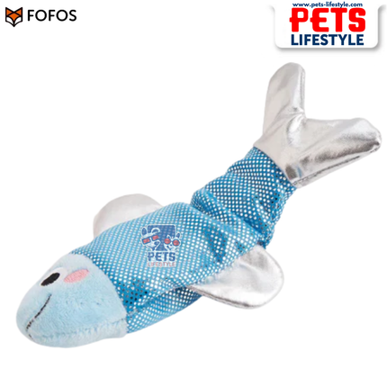 FOFOS Sardine Dancing Fish Electronic Cat Toy USB Rechargeable  Catnip Motion Toy