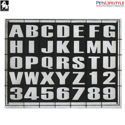 Truelove Personalised Reflective Patch – Alphabet & Number Harness Patch