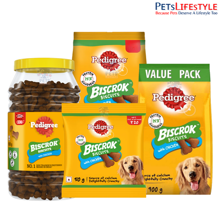 Pedigree BISCROK Chicken Flavour Dog Biscuits