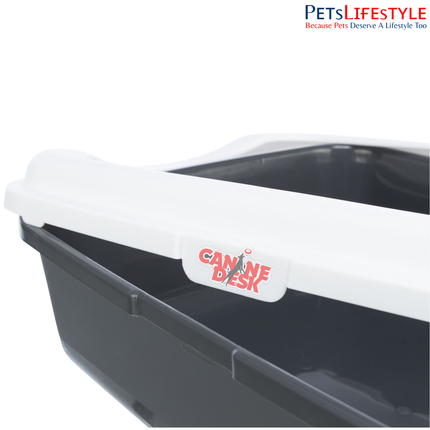 Trixie Classic Litter Tray with Rim – Durable Plastic Cat Litter Box for Cats and Kittens