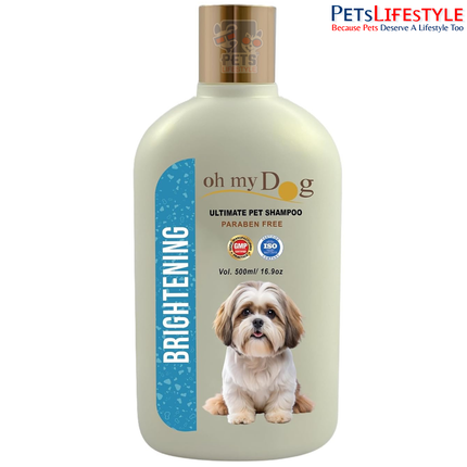 Oh My Dog Brightening Pet Shampoo 500 ml – Paraben-Free Deep Cleansing & Coat Revitalizer for Dogs