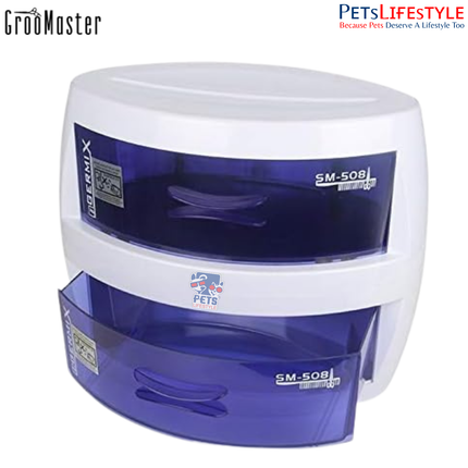 GrooMaster Sterilizing Box – Double Drawer UV Tool Sterilizer FromMaster Series