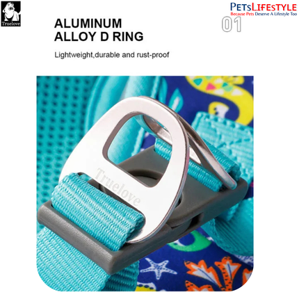 Truelove Easy Fit Quick-Release Pet Harness with Dual D-Rings