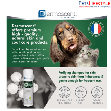 Dermoscent PYOclean Shampoo for Dogs – Purifying Anti-Pyoderma Skin Care Shampoo (200 ml)