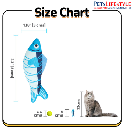 FOFOS Sardine Fish Cat Toy (Pack of 9) – Value Pack Catnip Fish for Kittens & Cats
