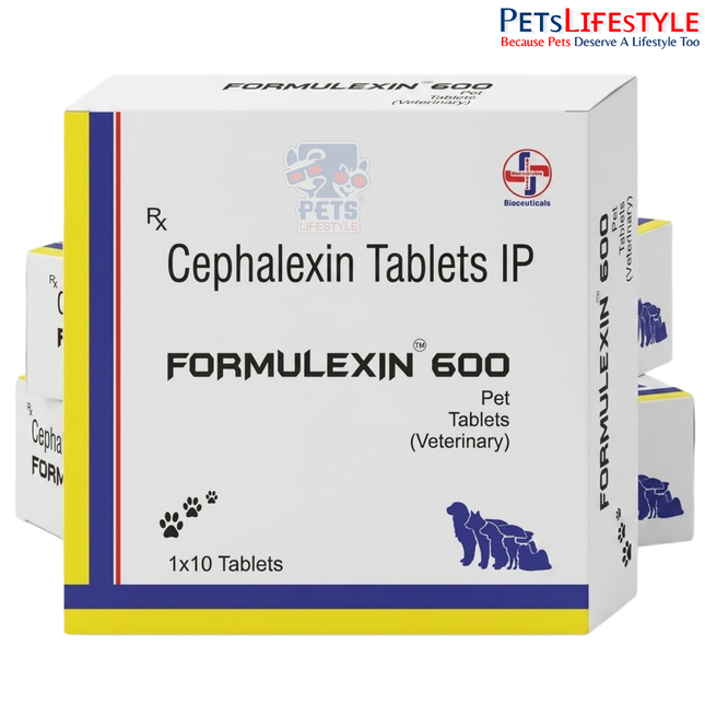 Pfarmacia Formulexin 600mg Tablets for Pets – Cephalexin 1 x 10Tablets