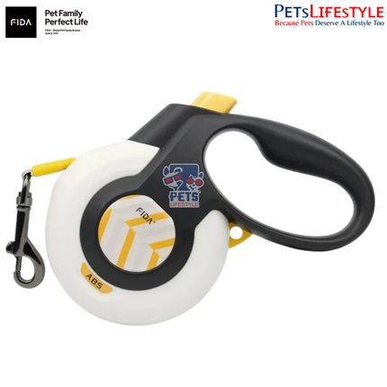 FIDA AutoBrake Retractable Dog Leash 16ft Safety Lock
