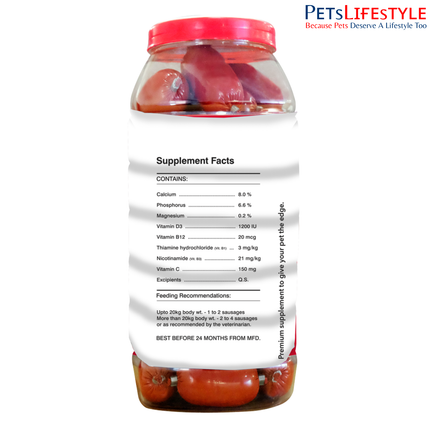 Drools Absolute Calcium Sausage Supplement for Dogs
