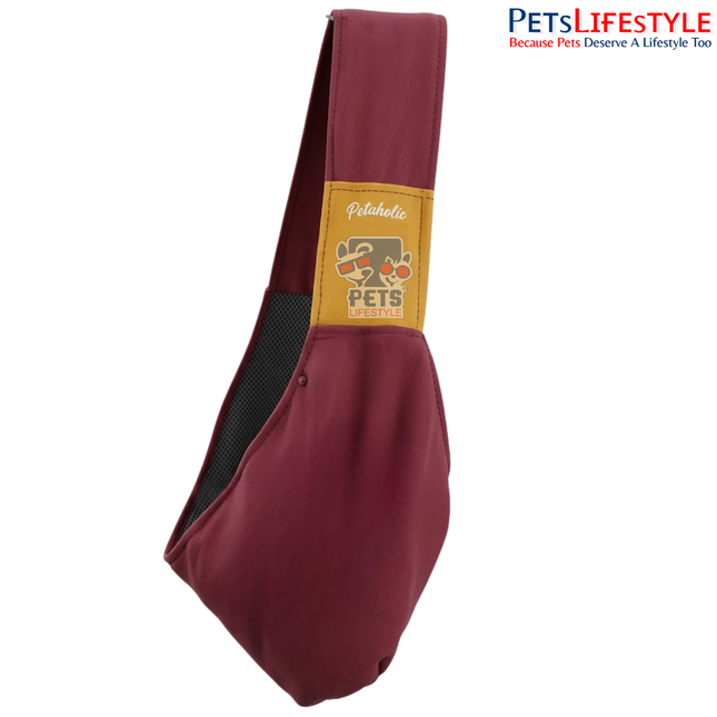 Petaholic Pet Sling Carrier for Dogs & Cats | Hands-Free Breathable Shoulder Travel Carrier