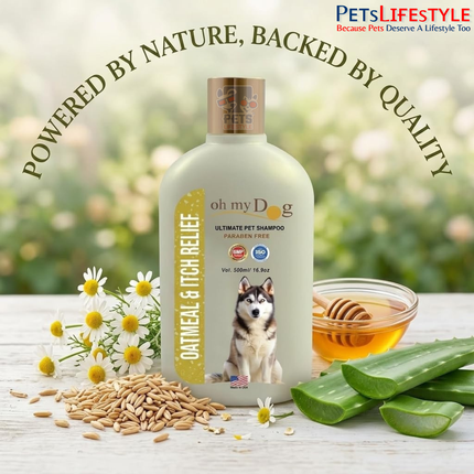 Oh My Dog Oatmeal & Itch Relief Pet Shampoo – Paraben Free