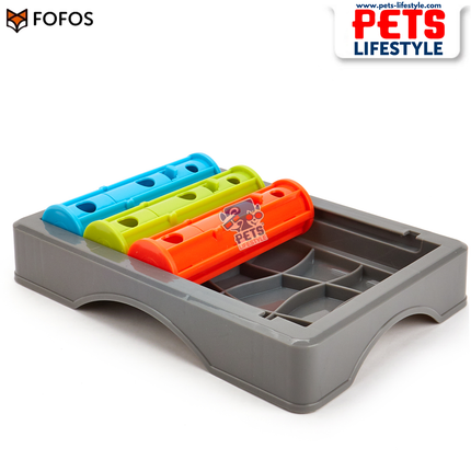 FOFOS Interactive Treat Puzzle Feeder ,Brain Enrichment & Slow Feeding Toy for Dogs