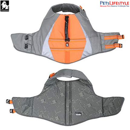 Truelove Dog Life Jacket – Neon Yellow – Waterproof Safety Swim Vest