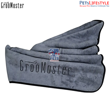 Groo Master Ultra Absorbent Pet Towel – Super Fast Drying for Pets