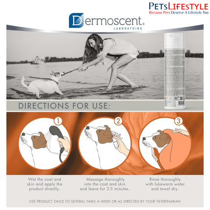 Savavet Dermoscent Essential 6 Sebo Shampoo for Dogs & Cats – Sebo-Regulating Anti-Dandruff Shampoo (200 ml)