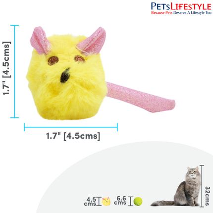 FOFOS Ball Box Rattle Cat Toy (Assorted) – Sparkle Rattle Ball with Bell for Kittens & Cats