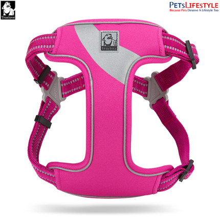 Truelove Lightweight Oxford Dog Harness – 3M Reflective Step-In Chest Harness