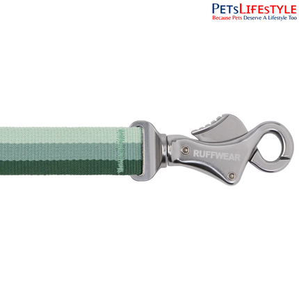 Ruffwear Roamer River Rock Green Dog Leash | Adjustable Hands-Free Stretch Running Leash for Dogs