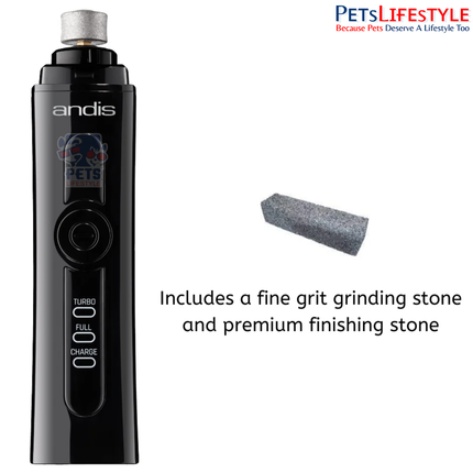 Andis Cord / Cordless Nail Grinder for Dogs & Cats – Rechargeable Pet Nail Groomer