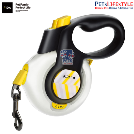 FIDA AutoBrake Retractable Dog Leash 16ft Safety Lock