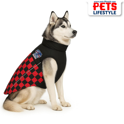 PᴇᴛsLɪғᴇsᴛʏʟᴇ Racing Jacket Dog Winter Coat (Red) – Windproof, Waterproof, Ultra Warm Fleece Lined Pet Jacket (Copy)