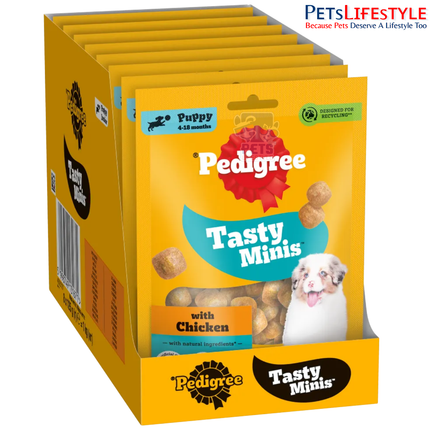 Pedigree Tasty Minis Cubes Puppy Dog Treat – With Chicken