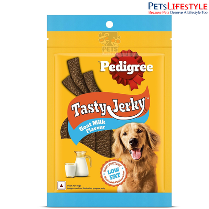 Pedigree Tasty Jerky Goat Milk Flavour Dog Treats 70g