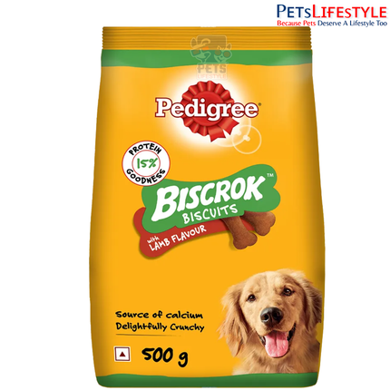 Pedigree Biscrok Biscuits for Dogs - Lamb Flavour