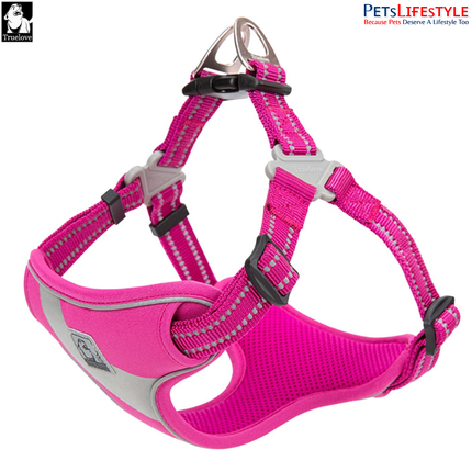 Truelove Lightweight Oxford Dog Harness – 3M Reflective Step-In Chest Harness