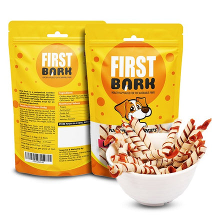 First Bark Jerky Dog Treats - Chicken & Cod Stick-70g