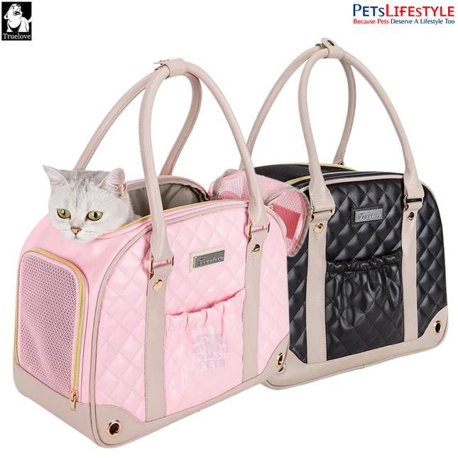 Buy Truelove Chic Pet Travel Handbag Carrier (Black & Pink)
