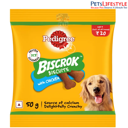 Pedigree BISCROK Chicken Flavour Dog Biscuits