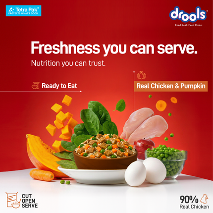 Drools Tetra Pack Real Chicken Pumpkin Wet Dog Food