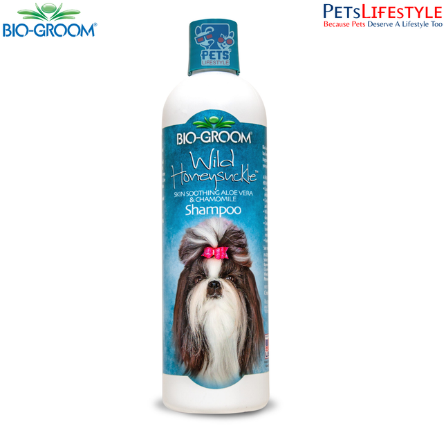 Bio-Groom Wild Honeysuckle Aloe Vera & Chamomile Dog Shampoo (355 ML)