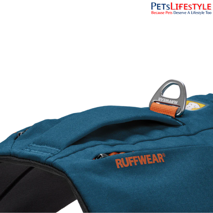 Ruffwear Switchbak™ Dog Harness – Blue Moon | Padded Adventure Harness with Storage Pockets