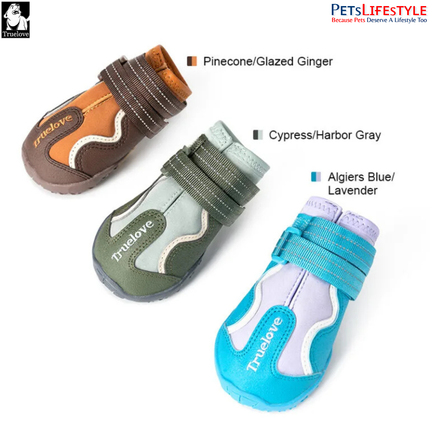 Truelove Pet Boots – Waterproof TPR Sole Dog Shoes ( 4 SHOES ) Outdoor Protection Boots
