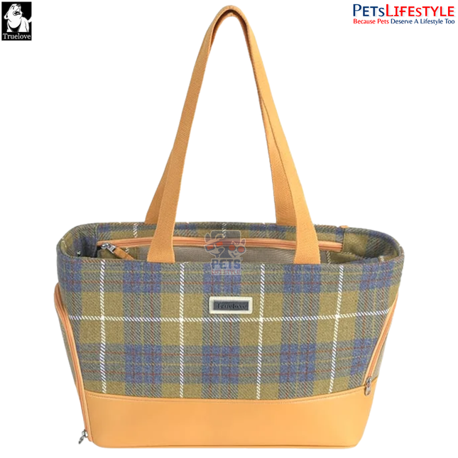 Truelove Pet Travel Handbag – Portable Pet Outing Carrier (Oil Yellow / Colony Blue)