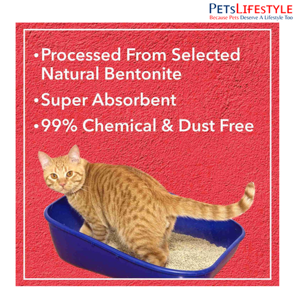Drools Clumping Lavender Fragrance Cat Litter for Multiple Cats 5 Kg
