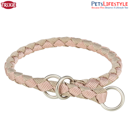 Trixie Cavo Semi-Choke Collar for Dogs | Strong Rope Training Collar with Chrome Chain | Comfortable No-Pull Control
