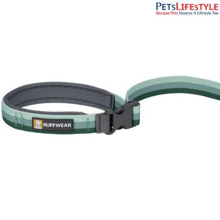 Ruffwear Roamer River Rock Green Dog Leash | Adjustable Hands-Free Stretch Running Leash for Dogs